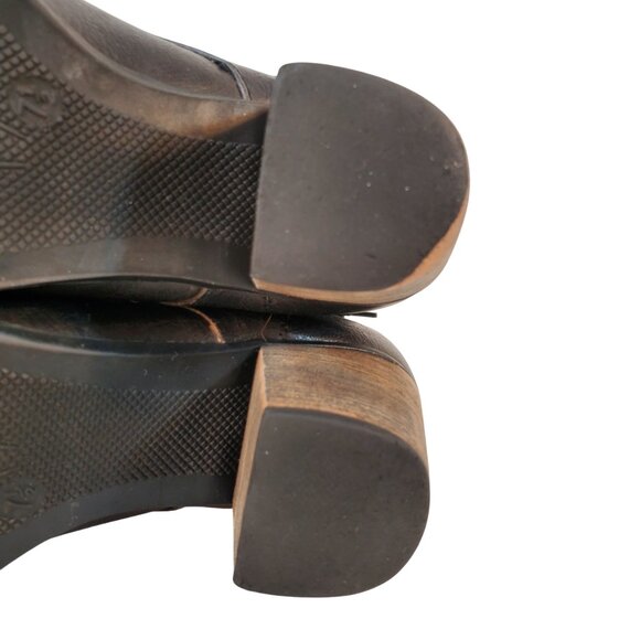 "Crown Vintage" Knee High Lace-Up/Zip-Up Black Faux Leather Boot Size 7.5M - Picture 11 of 11